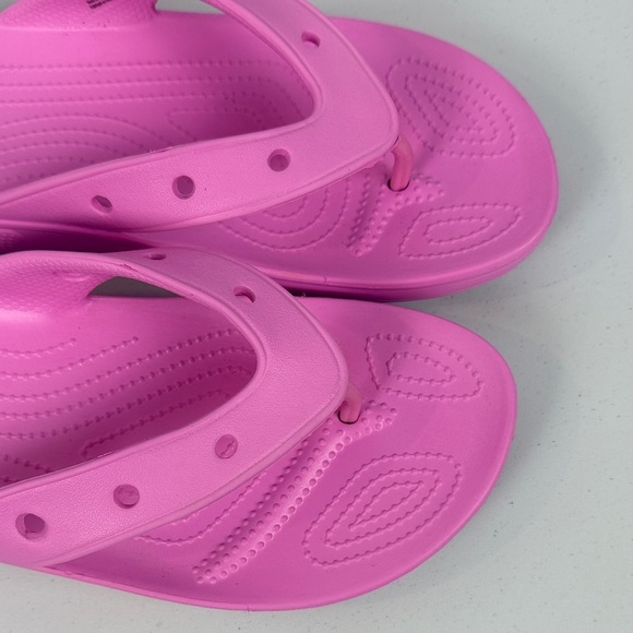CROCS Iconic Comfort Light Pink Flip Flops Size 12 - Picture 5 of 10